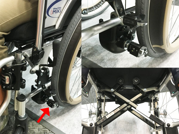 ミキの車いす自動ブレーキシステム